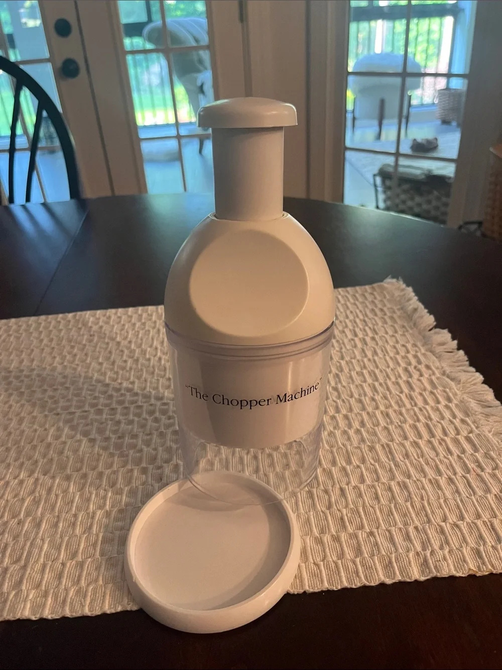 White Handheld Food Chopper